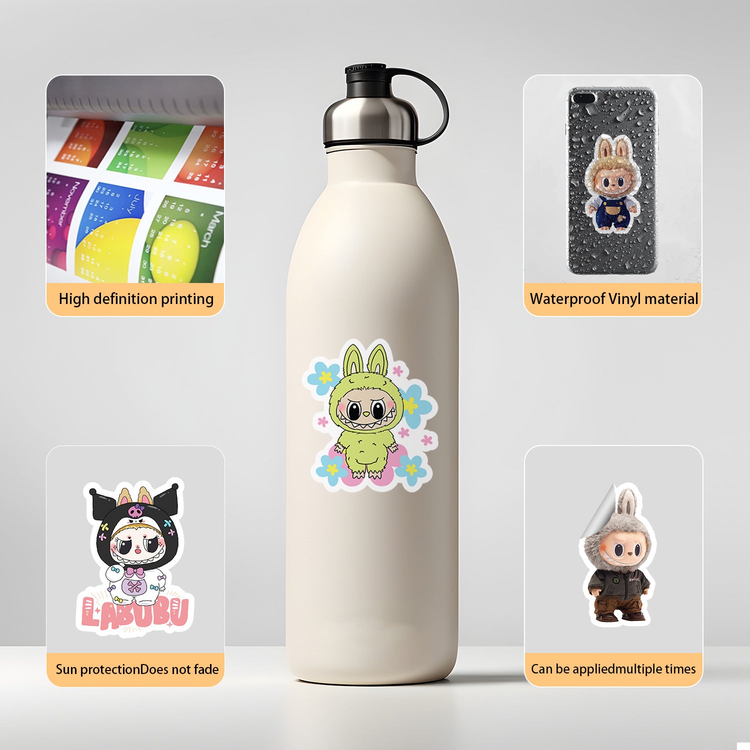 Wholesale 50pcs cute graffiti stickers waterproof decorative stickers